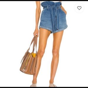 Denim Paperbag Waist Short in Dancing Queen
BLANKNYC